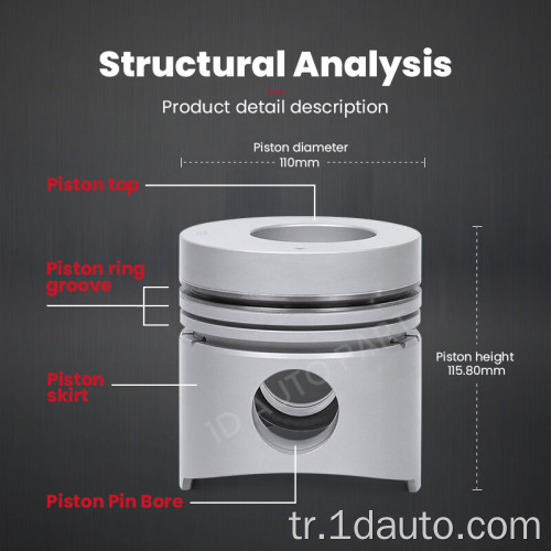 Mitsubishi Motor 6d14 Piston ME032216 ME032619 ME032298